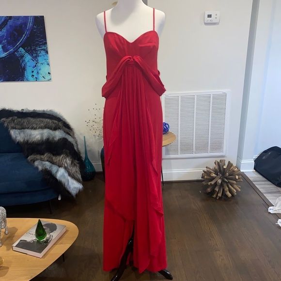 Carolina Herrera Spaghetti Strap Dress